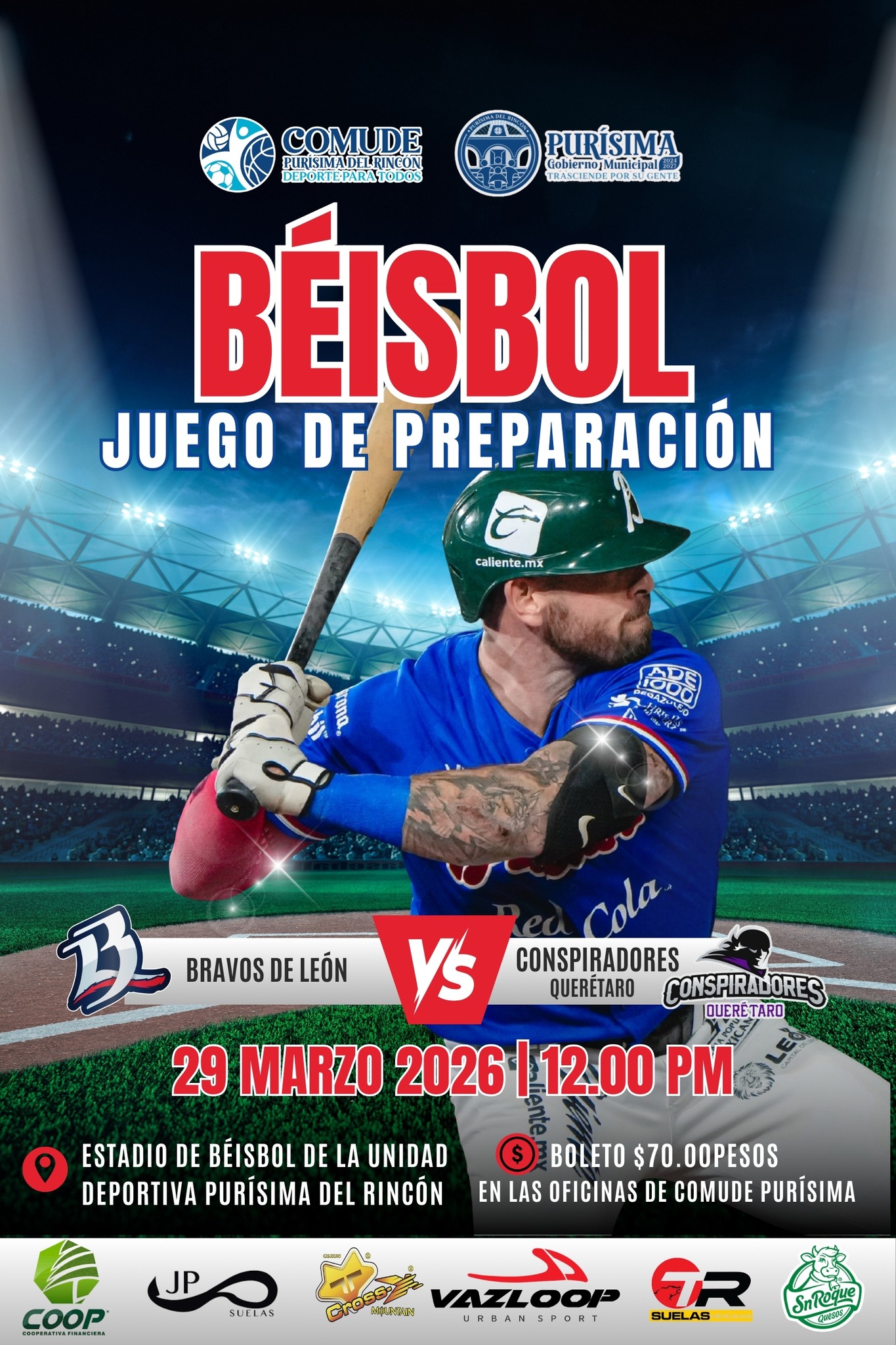 juego de preparacion beisbol